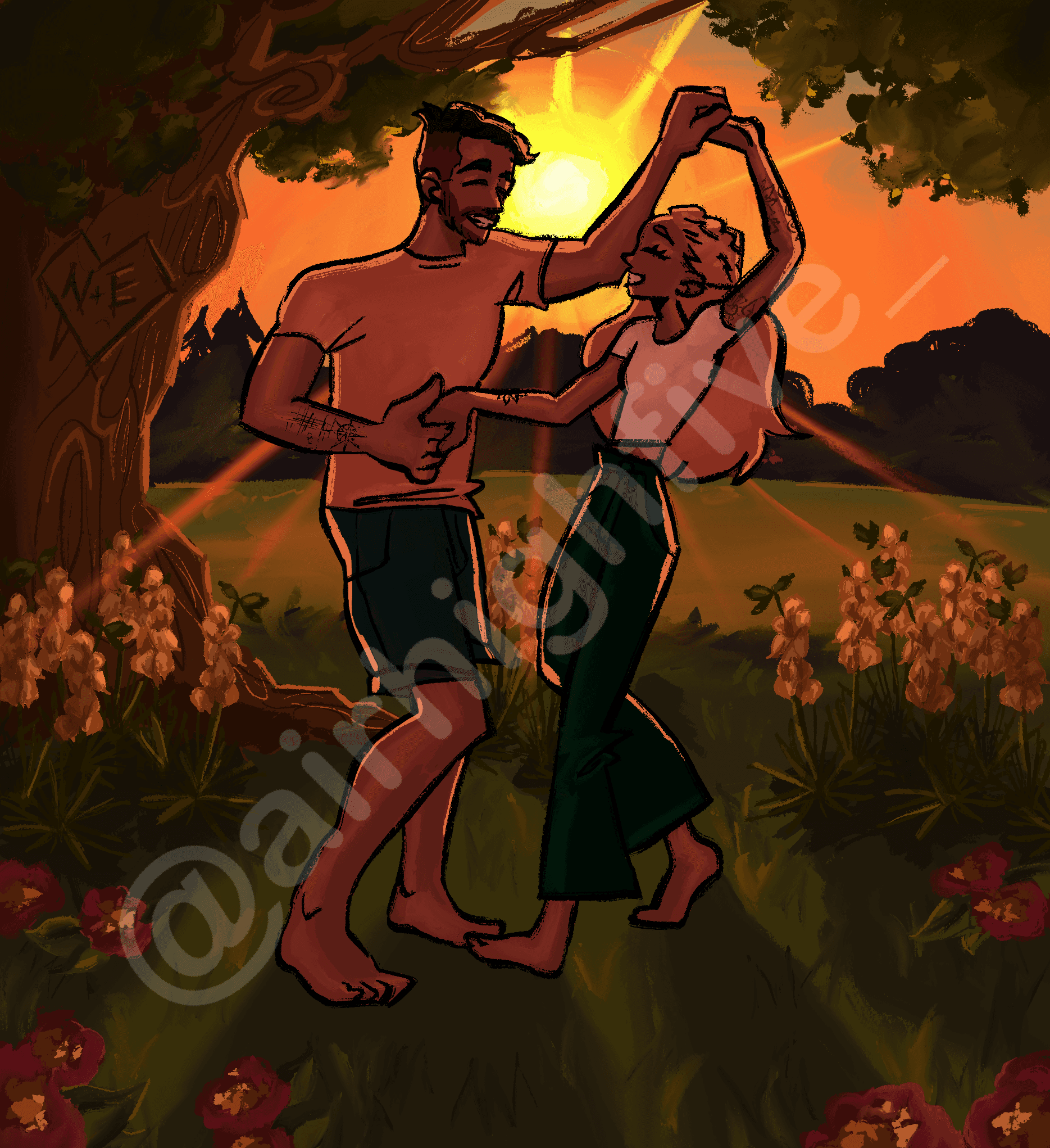 Artwork Image bridal shower commission